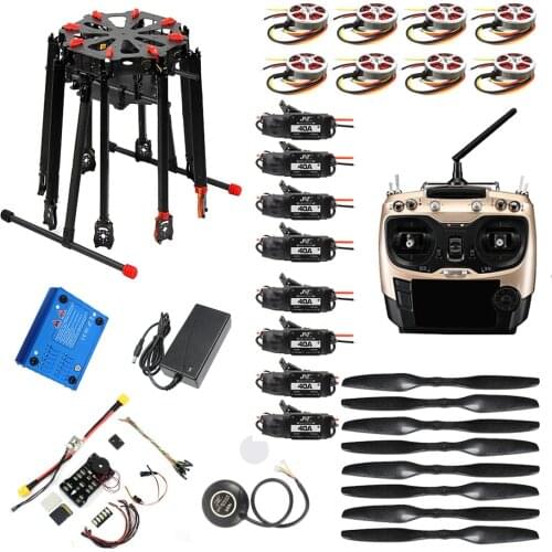 DIY GPS Drone Octocopter Tarot X8 TL8X000 8-Axle Folded Frame 350KV 40A PX4 32 Bits Flight Controller Radiolink AT9S Transmitter