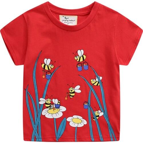 New Arrival Summer Animals Print Baby T shirts Fashion Cotton Boys Girls Tops