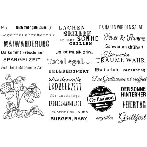 German strawberry Clear Stamps Scrapbook Paper Craft Clear stamp scrapbooking X0147