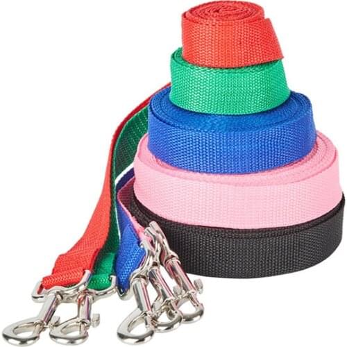 New Pet Dog Lead Leash for Dogs Cats Nylon Walk Dog Leash Selected Size 1.5M 1.8M 3M 6M Outdoor Security Training Dog Harness