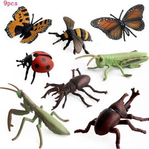 2020 New Animal Insect Toys Educational Resource High Simulation Reallistic Insects Plastic Prank Funny Childrens Toy