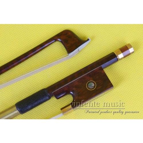 One XS-01001 # snakewood violin bow High Quality 1pcs 4/4 Violin Bow Style bone Straight