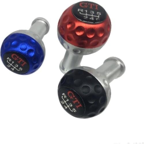 Black Shift Knob Universal Aluminum 5 6 Speed Car Manual Shift Lever Car Gear Shift Knob for Volkswagen Golf GTI Gear Shifter
