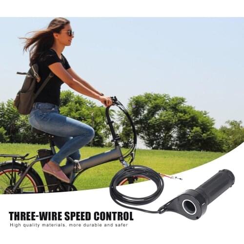 ABS Hall Handle Turn Accelerator 24V 36V 48V 3 Wire Twist Throttle Grip Electric Vehicle Speed Governor Handlebar Controller
