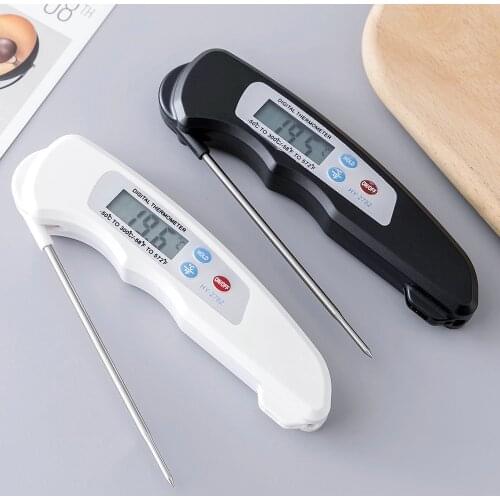 Digital Probe Thermometer Foldable Food BBQ Meat Oven Folding Kitchen Thermometer Cooking Water Oil Tools