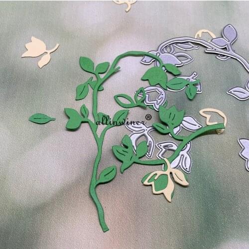 Flowers branches leaves Metal Cutting Dies Stencils Die Cut for DIY Scrapbooking Album Paper Card Embossing