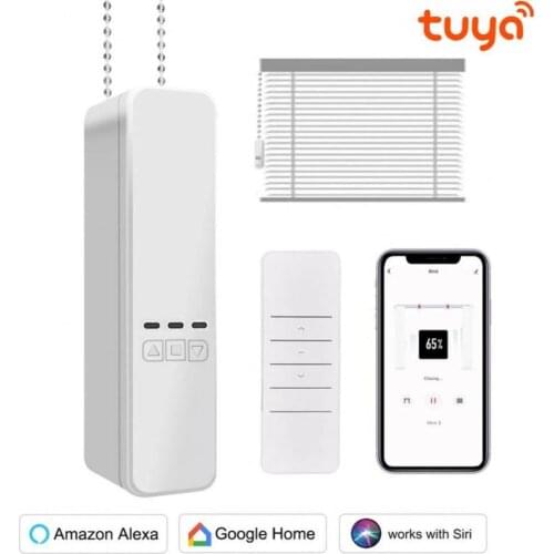 TUYA WIFI Blind Smart Home Window Drive Outdoor Motorized Chain Roller Window Blinds Shade Shutter Drive Electric Curtain Motor