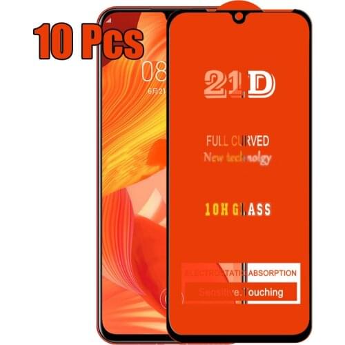 10pcs Full Glue Tempered Glass 21D For Huawei P40 Lite E P30 Mate 30 Y5P Y6P Y7P Y8P Y8S P Smart Guard Screen Protector Film