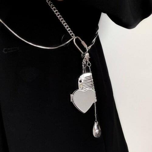Origin Summer Creative Multifunction Comb Love Heart Body Chain for Women Femme Silver Color Metal Waterdrop Body Chain Jewelry