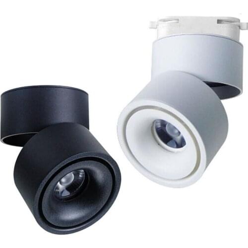 Free Shipping High Quality 15W 20W Dimmable COB LED Track Light Rail Surface Mounted Spotlight for Home Clothing Shoes Store