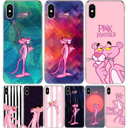 Pink Panther Cover Phone Case For iPhone 11 12 Mini Pro 7 6 X 8 6S Plus XS MAX + XR 5S SE 10 Ten Art TPU Coque Capa Shell