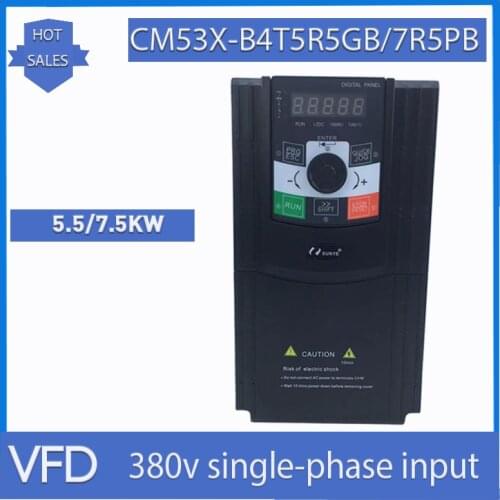 CNC VFD inverter 5.5/7.5KW spindle motor speed controller 380V three-phase motor driver CM530H-B4T5R5GB7R5PB inverter 50Hz / 60H