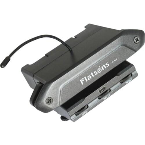 Flatsons FP-01W Wireless Guitar Pickup Magnetic Control Treble Middle Bass Effect with Microphone Acoustic Guitar Pickups Parts