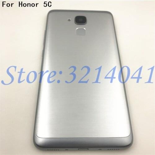 Good quality 5.2" Metal Housing Cover Battery Door Case For Huawei Honor 5C With Camera Glass Lens + Power Volume Button