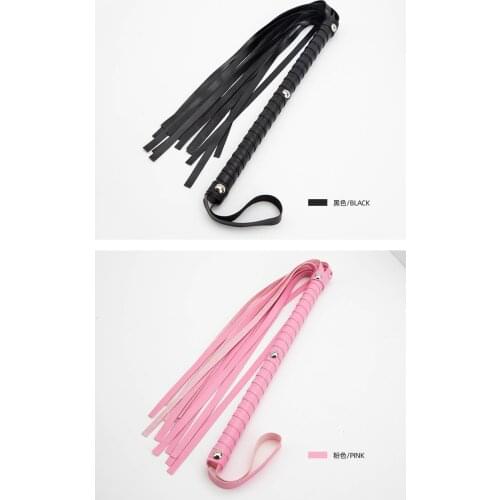 2 Colors Slave Whip Adult Games BDSM Bondage Sex Toys for Woman Cockring Flogger Paddle Bdsm Spanking Bondage Restraints Whips