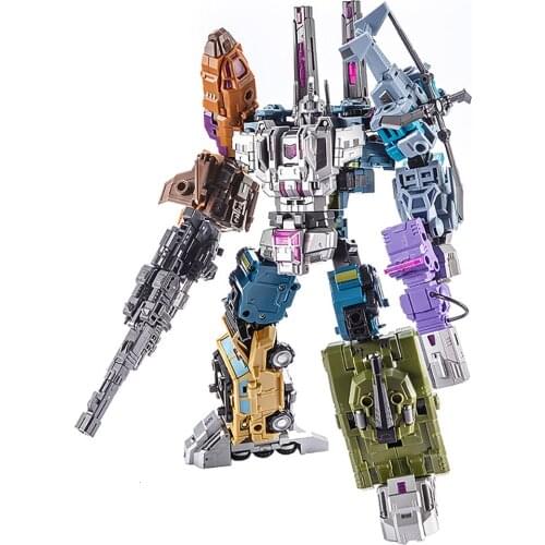 Pocket Toys PT05 PT-05 G1 Bruticus Action Figure Movie Model PVC 27CM 5IN1 Deformation Transformation Car Robot Oversize Gift