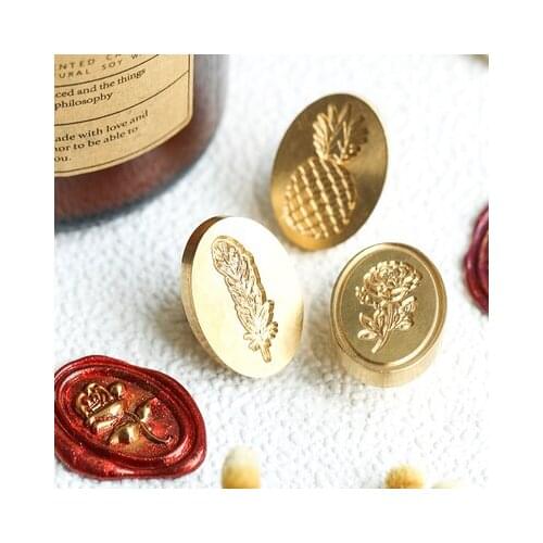 Creative rose flower head Special-shaped Wax Seal StampFire Lacquer Seal Head Wedding Greeting Card Wax Seal