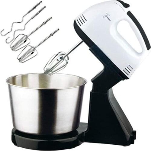 Kitchen Egg Beater Electric Household Beater Baking Automatic Mixer With Base and Poke 7 Different Speed Settings Egg Beater