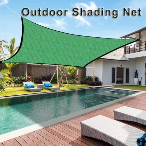 Summer Outdoor UV Shade Sail Garden Encrypted Shading Net Oxford Cloth Waterproof Sunshade Awning Canopy For Beach Camping Pool
