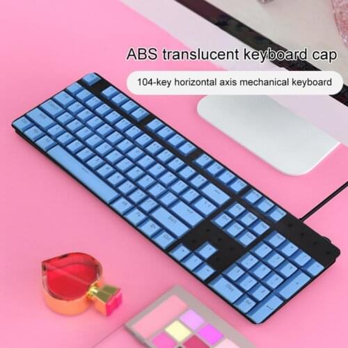 Newest 104Pcs Dual Colors Backlight Keycaps Replacement Kit Accessory Universal OEM Switch Mechanical Keyboard