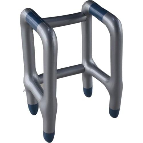 Pvc inflatable walker with inflatable crutch medical rack