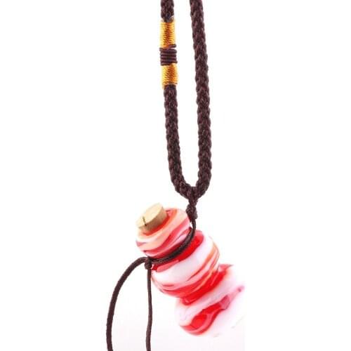 QianBei New Design Perfume Wishing Bottle Necklace For Woman Vintage Pendant Jewelry Sweater Chains