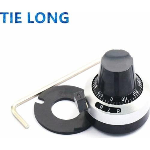 1pcs 3590 3590S 6.35 mm precision scale knob potentiometer knob equipped with multi-turn potentiometer