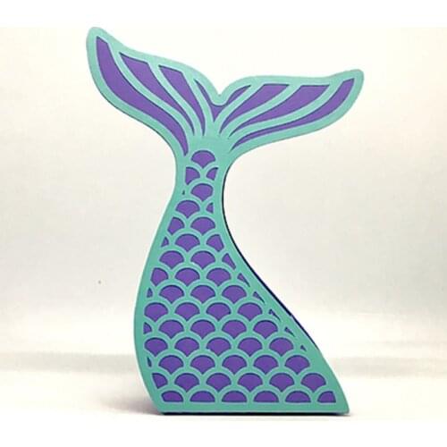 Fishtail Metal Cutting Dies Stencil Scrapbooking DIY Album Stamp Paper Card Embossing Decor Craft