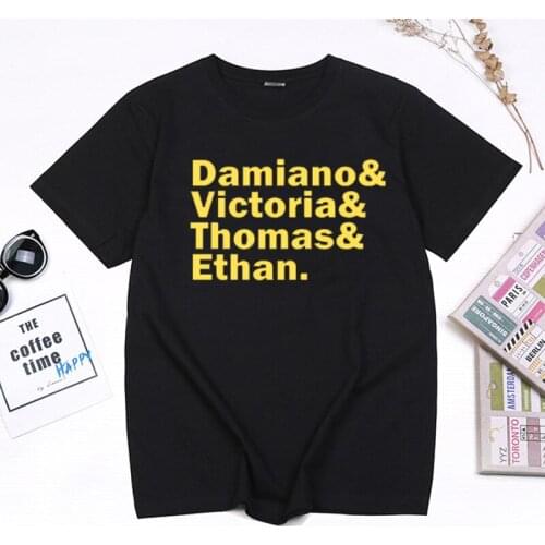 Damiano & Victoria & Thomas & Ethan Printed Tshirt Hot Sale Maneskin Rock Band Music T-shirt Summer Casual Fashion Soft Tees