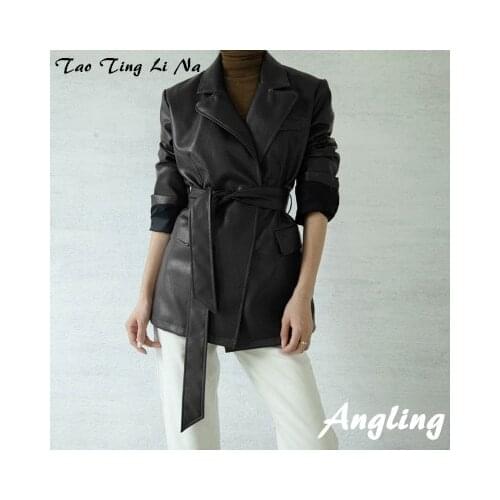 2020 Women Spring Genuine Real Sheep Leather Jacket W16