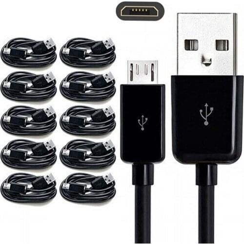 10pieces/lot Micro USB Charger Fast Charging Cable Cord For Samsung A10E M10 J2 J4 Core J6 Plus S6 S7 Edge J7 Neo Android Phone