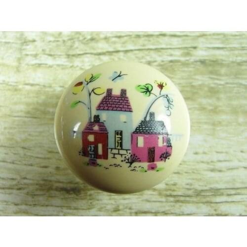 10Pcs/Lot Drawer Knob Pull Kids Cartoon Fairy house (Diameter:32mm)