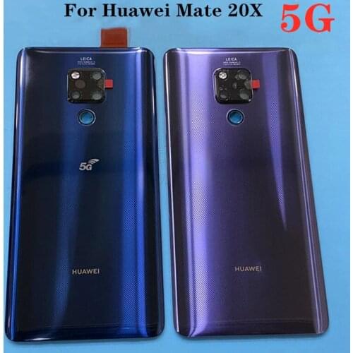 100% Original Back Cover For Huawei Mate 20X 5G Rear Battery Housing Door Case Panel Mobile Phone Case Shell Replacement Parts