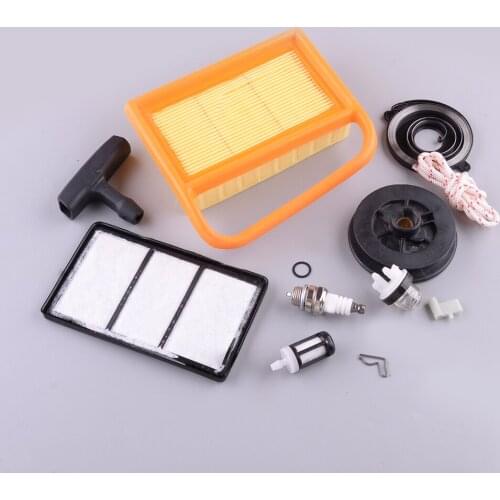 12pcs Fuel Air Filter Spark Plug Primer Bulb Handle Pull Cord Service Kit Fit For Stihl TS410 TS420 Cut Off Saw 4238 140 4401
