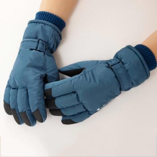 New Warm Skiing Gloves for Men Outdoor Motorcycle Winter Gloves Waterproof Super Warm Full Fingers Guantes