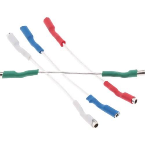 4 Pieces Phono Headshell Lead Wires, Universal Turntable Phono Headshell Lead Wires Replacement