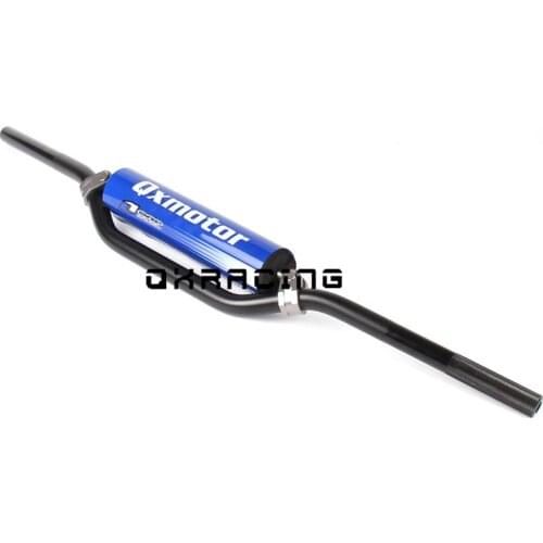 7/8 UNIVERSAL MOTORCYCLE LOW HANDLE BARS 22MM HANDLEBARS HANDLE TUBES with handlebar pad center rod DIRT BIKE PIT BIKE ATV DAX