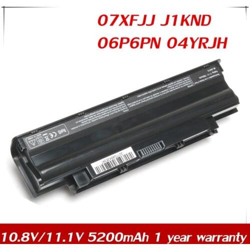 7XINbox 11.1V 5200mAh Battery 04YRJH For Dell Inspiron M4040 M411R N5030R N5050 M5010R N5040 N5010R 1450 07XFJJ J1KND 06P6PN