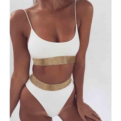 Asangline Gold Swimwear
