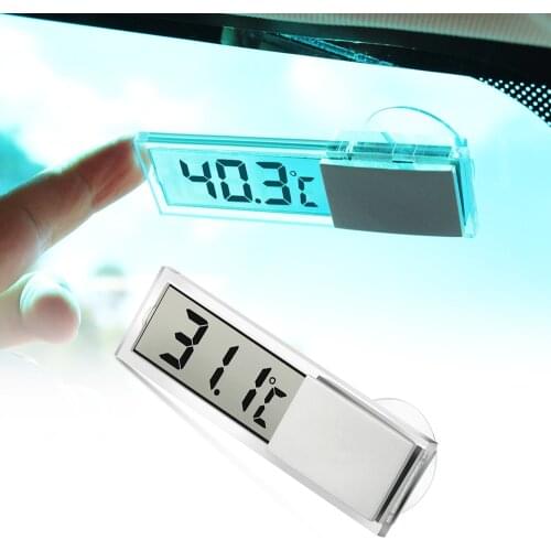 Car LCD Digital Thermometer Smart Number Display Temperature for Fiat abarth 500 stilo ducato palio bravo doblo