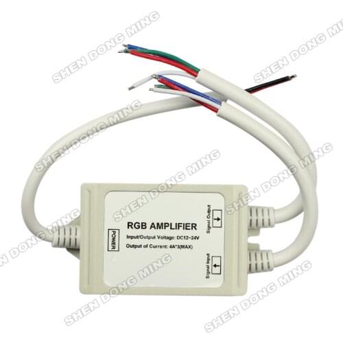 Free shipping 12v Max4*3A waterproof RGB Amplifier,LED RGB Controller For RGB led strip light