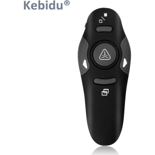 Kebidu Wireless RF Remote control IR PPT Presenter USB Laser Pointer presentation presenter pen Red Laser Pointer for PC