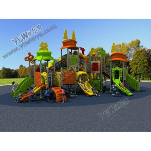 Large amusement plastic outdoor playground slide custom color with CE/TUV park playground sport style equipment play structure