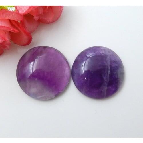 Jewelry Cabochon Beads,Natural Amethyst Handmade Cabochon Beads 25x7mm,14.5g