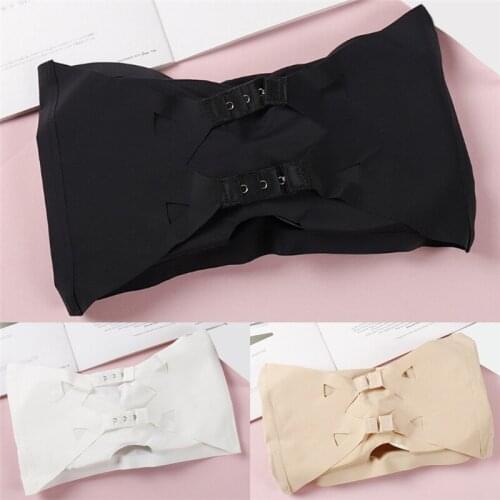 Women Seamless Bralette Push-up Padded Bra Crop Tops Underwear Brassiere Strapless Elastic Boob Bandeau Tube Lingerie Breast