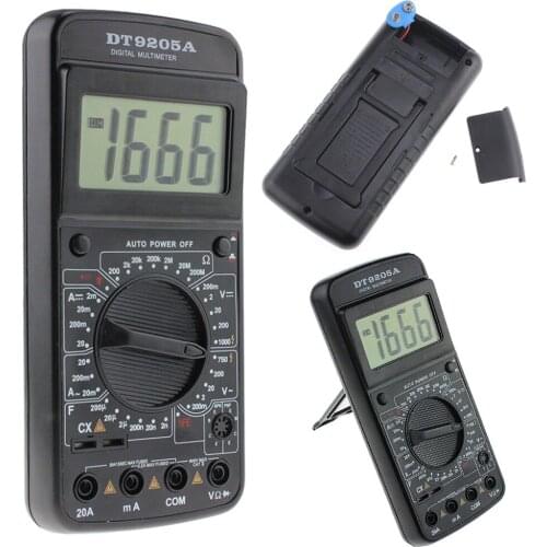 DT9205A Digital Multimeter AC/DC Voltmeter Ammeter Resistance Capacitance Meter Tester Tools