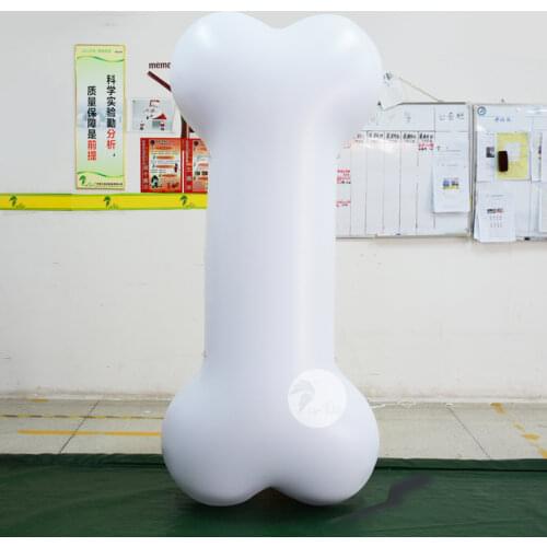 Custom 2m Large White Inflatable Bone Dog Toy Decoration