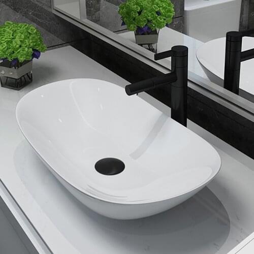 Nordic ceramic washbasin square/Ronud basin simple black bathroom diamond art washbasin home basin