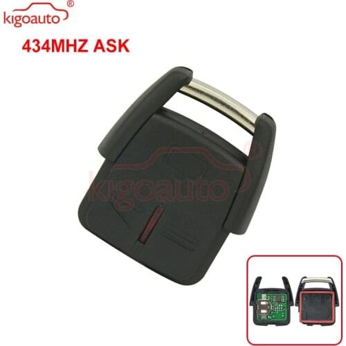 Kigoauto car remote key fob 3 button 434Mhz ASK for Vauxhall Opel Omega B Astra Zafira Frontera key