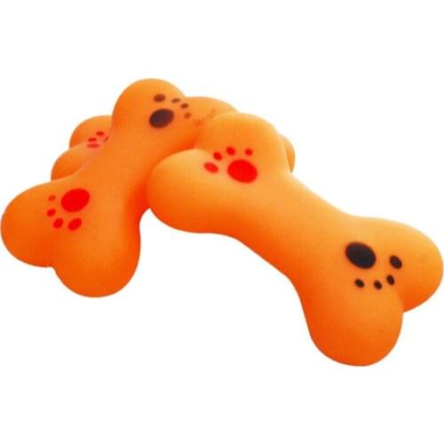 Bone Shape Dog Pet Vinyl Toys Chew Squeaker Squeaky Toy Supplies For Small Dog Pet Toy Molar Teeth Squeak Funny Toys For Pet